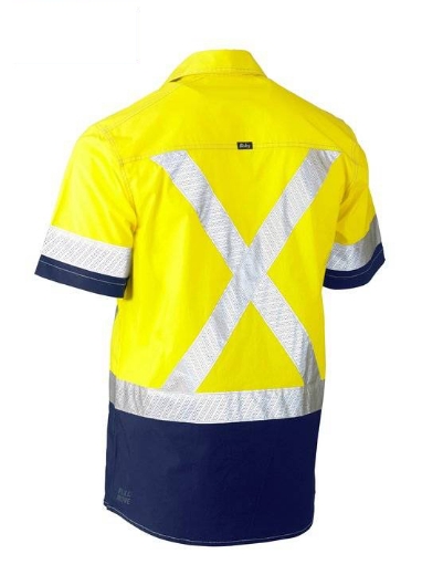 Picture of Bisley, Flx & Move™ X Taped Hi Vis Utility Shirt